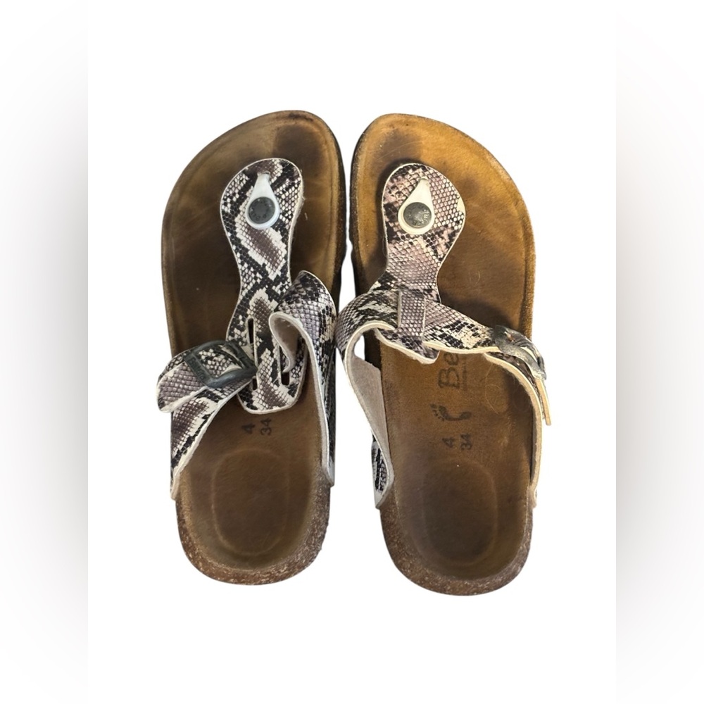Birkenstock Betula Snakeskin Pattern Sandals Size 4